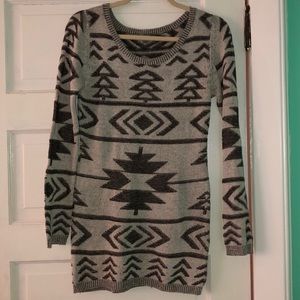 Charlotte Russe: Aztec Pattern sweater dress